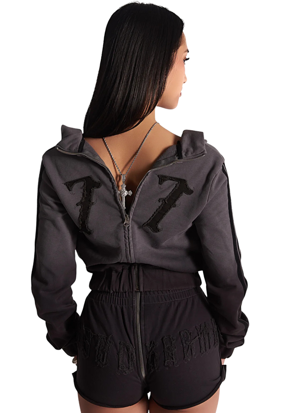 SLATE GOOD KARMA FULL ZIPPER JACKET