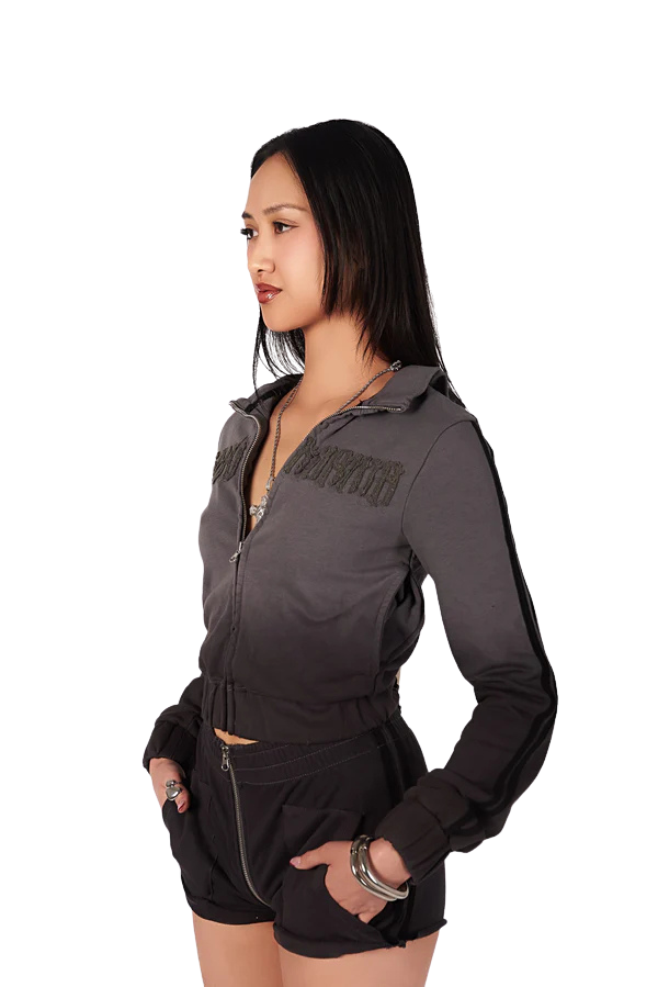 SLATE GOOD KARMA FULL ZIPPER JACKET