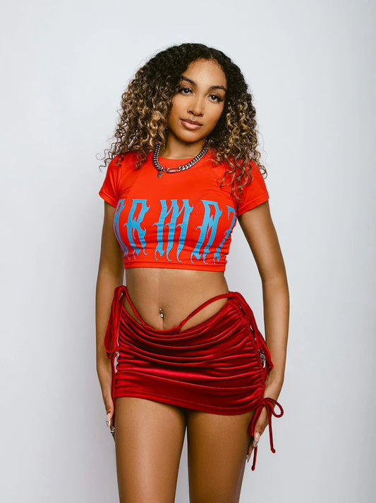 RED LOGO BABY TEE