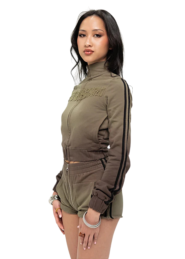 MOSS GOOD KARMA FULL ZIPPER JACKET