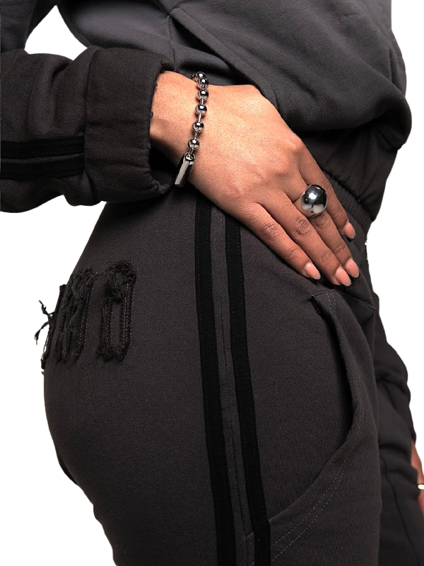 SLATE GOOD KARMA FULL ZIPPER SWEATPANTS